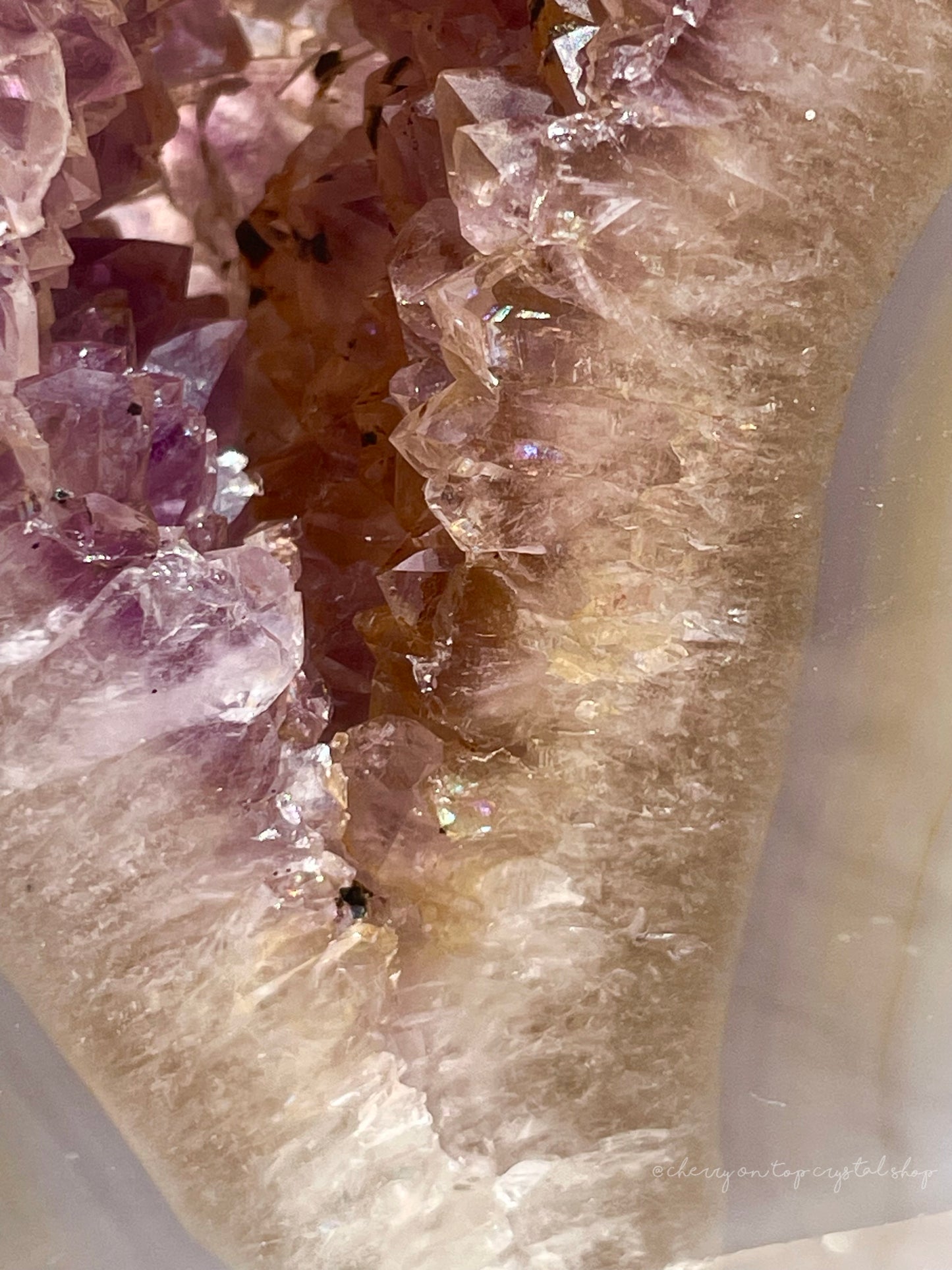 Crystal Vision Agate x Amethyst Tower
