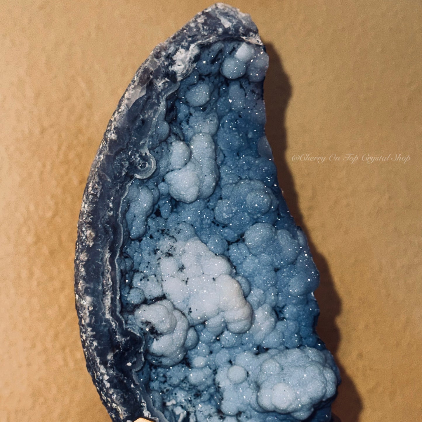 Blue Sugar Bubble Chalcedony Moon ✨Collection Piece✨