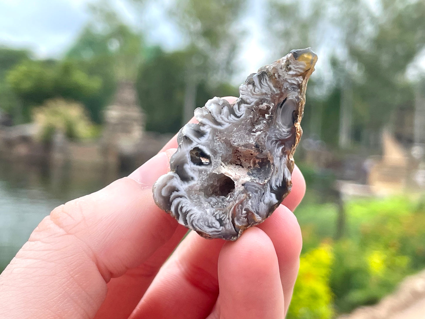 Oco Agate, Black and White Zebra