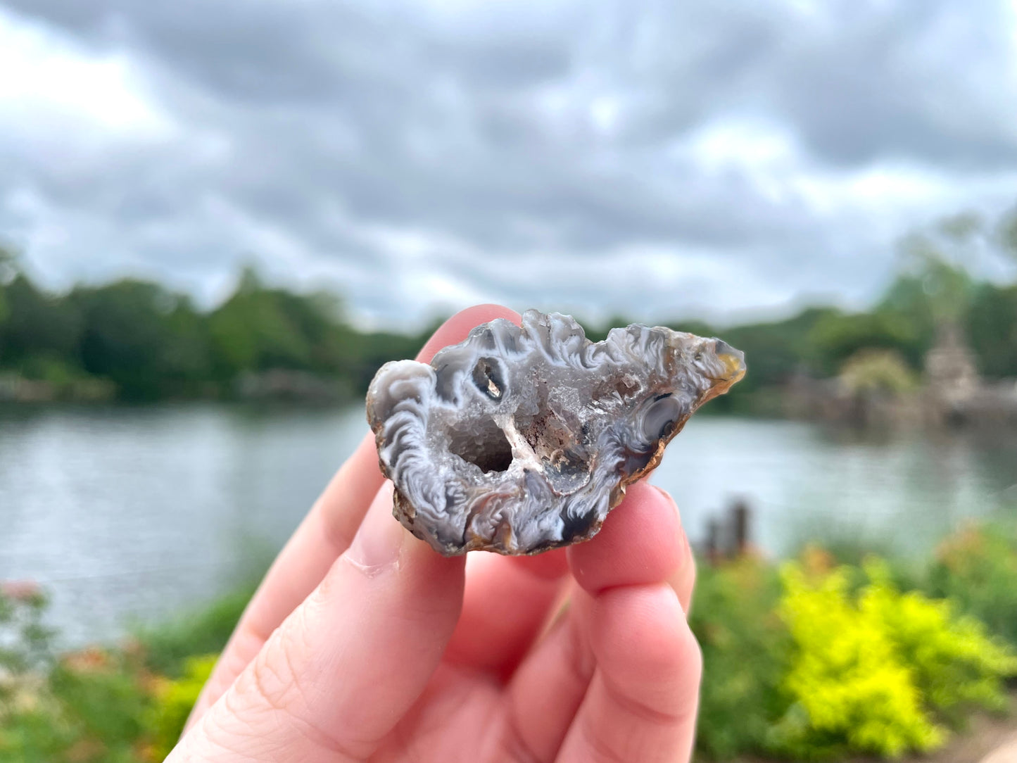 Oco Agate, Black and White Zebra