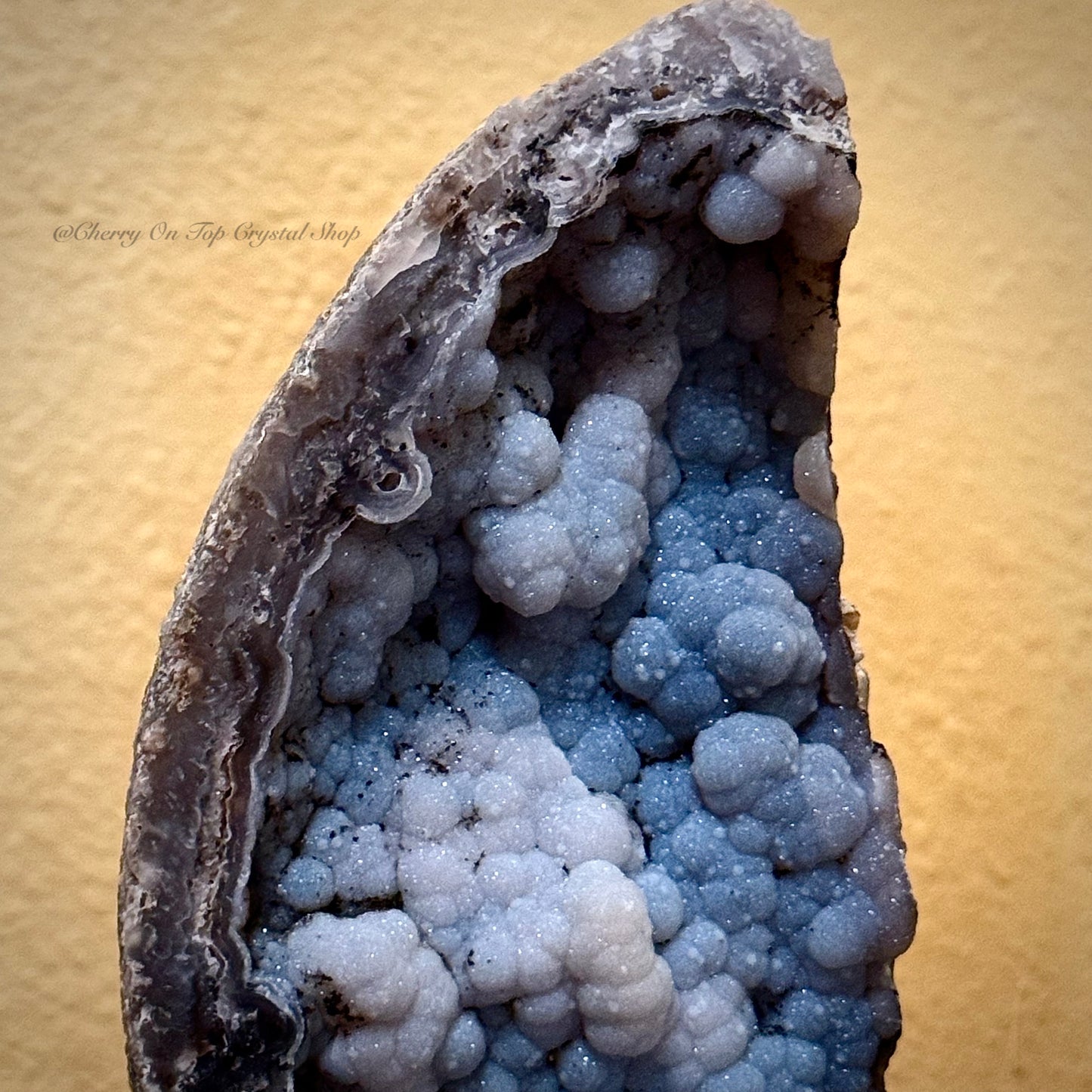 Blue Sugar Bubble Chalcedony Moon ✨Collection Piece✨