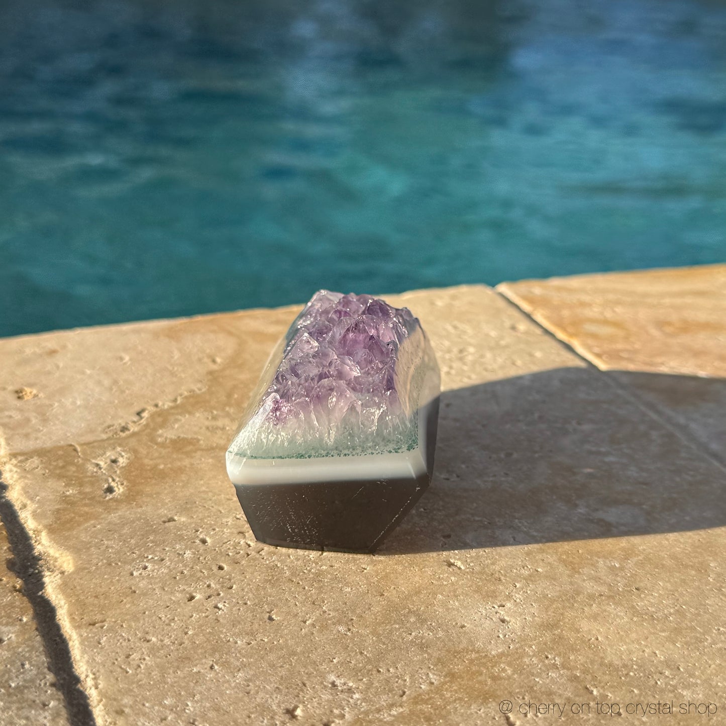 Icy 4x layer Amethyst Agate
