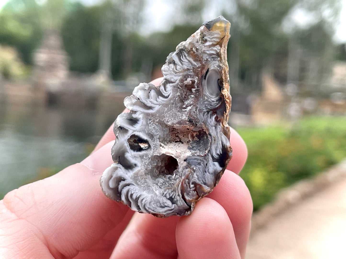 Oco Agate, Black and White Zebra