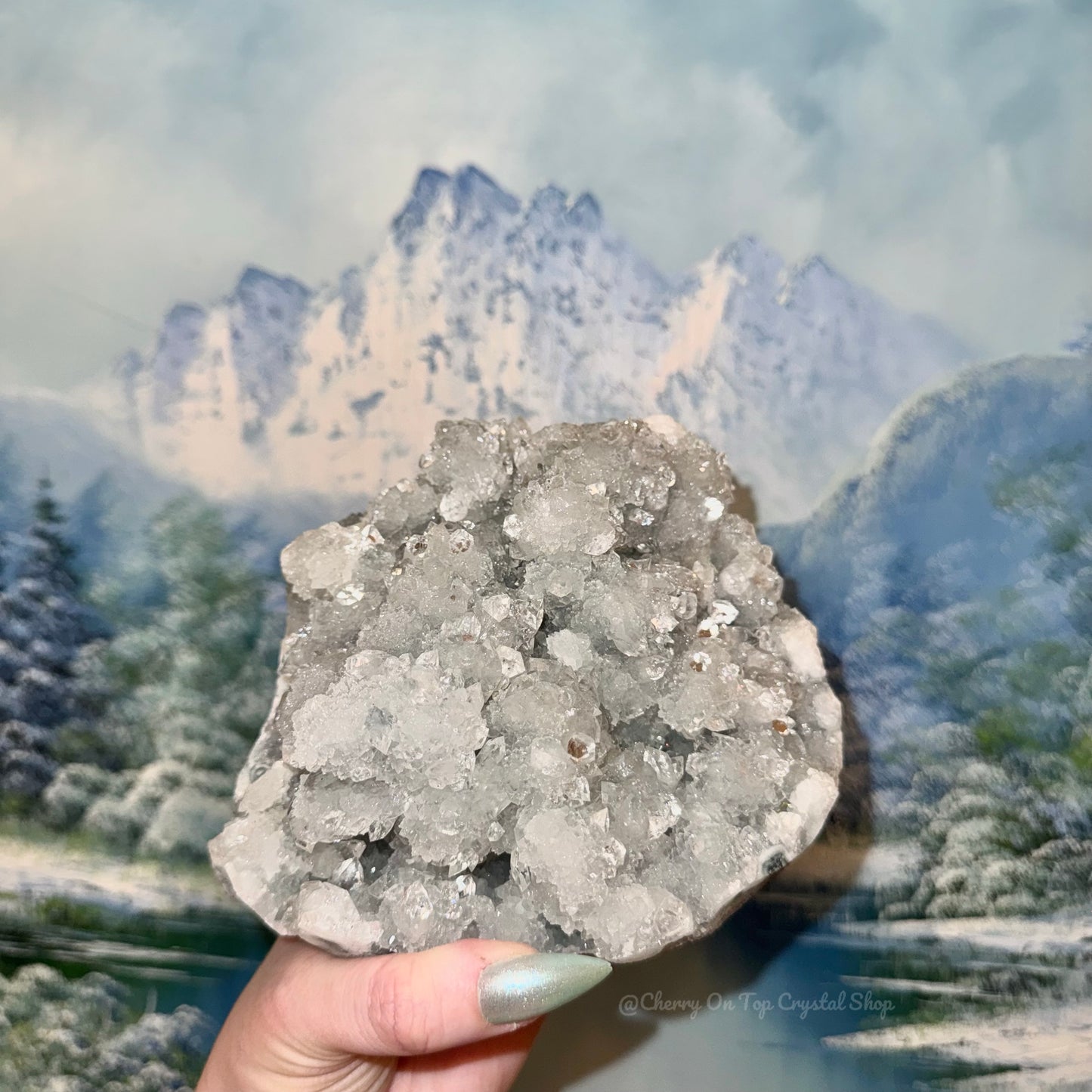 Diamond Apophyllite Sugar Snowball ✨Collection Piece✨
