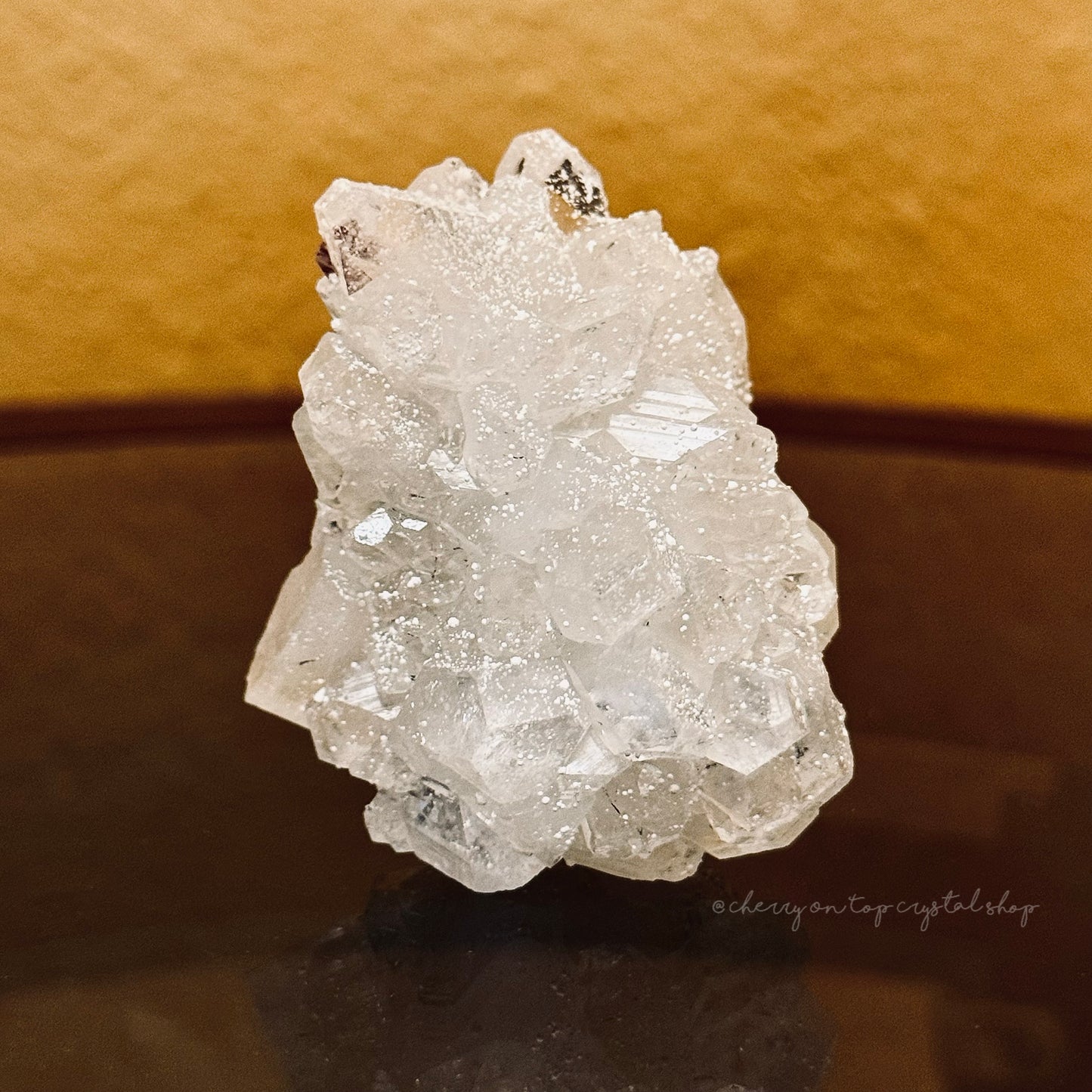Speckled Snow Covered Apophyllite Mini Cluster