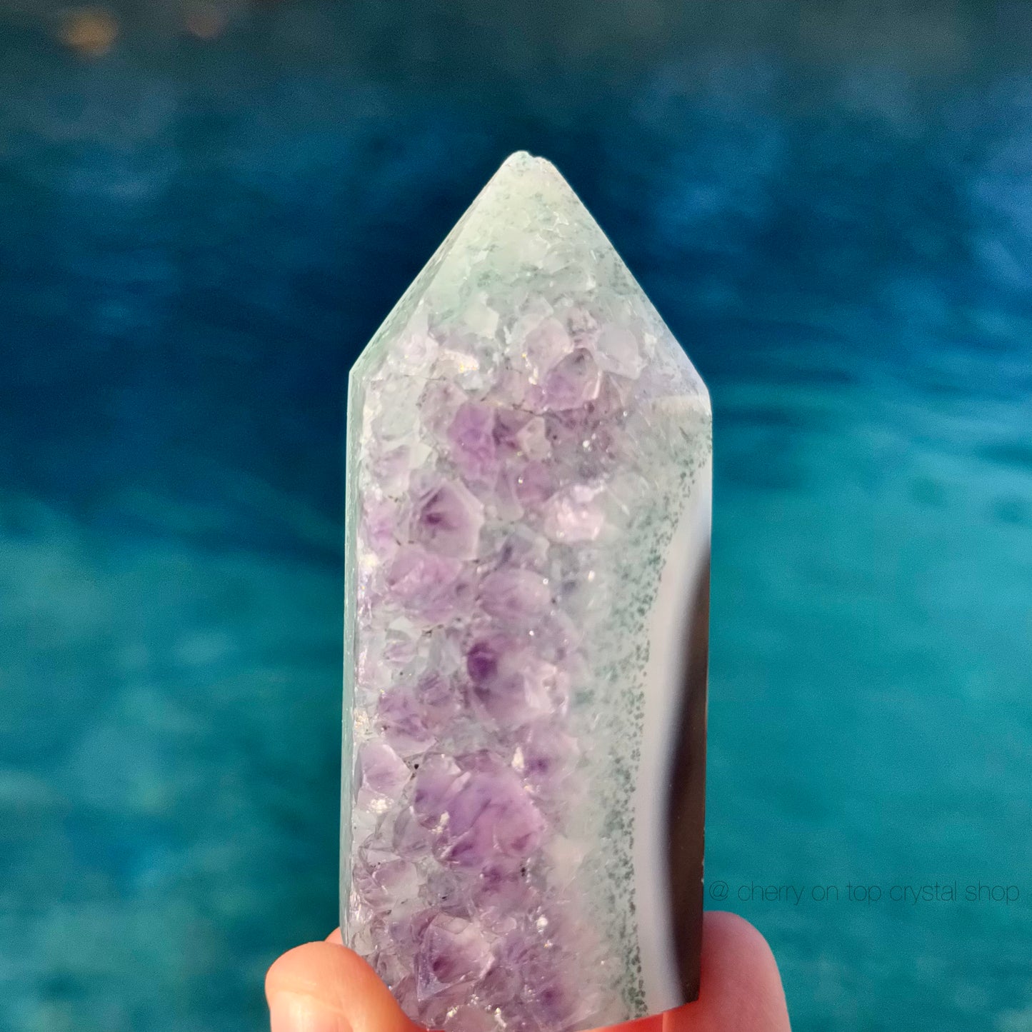 Icy 4x layer Amethyst Agate