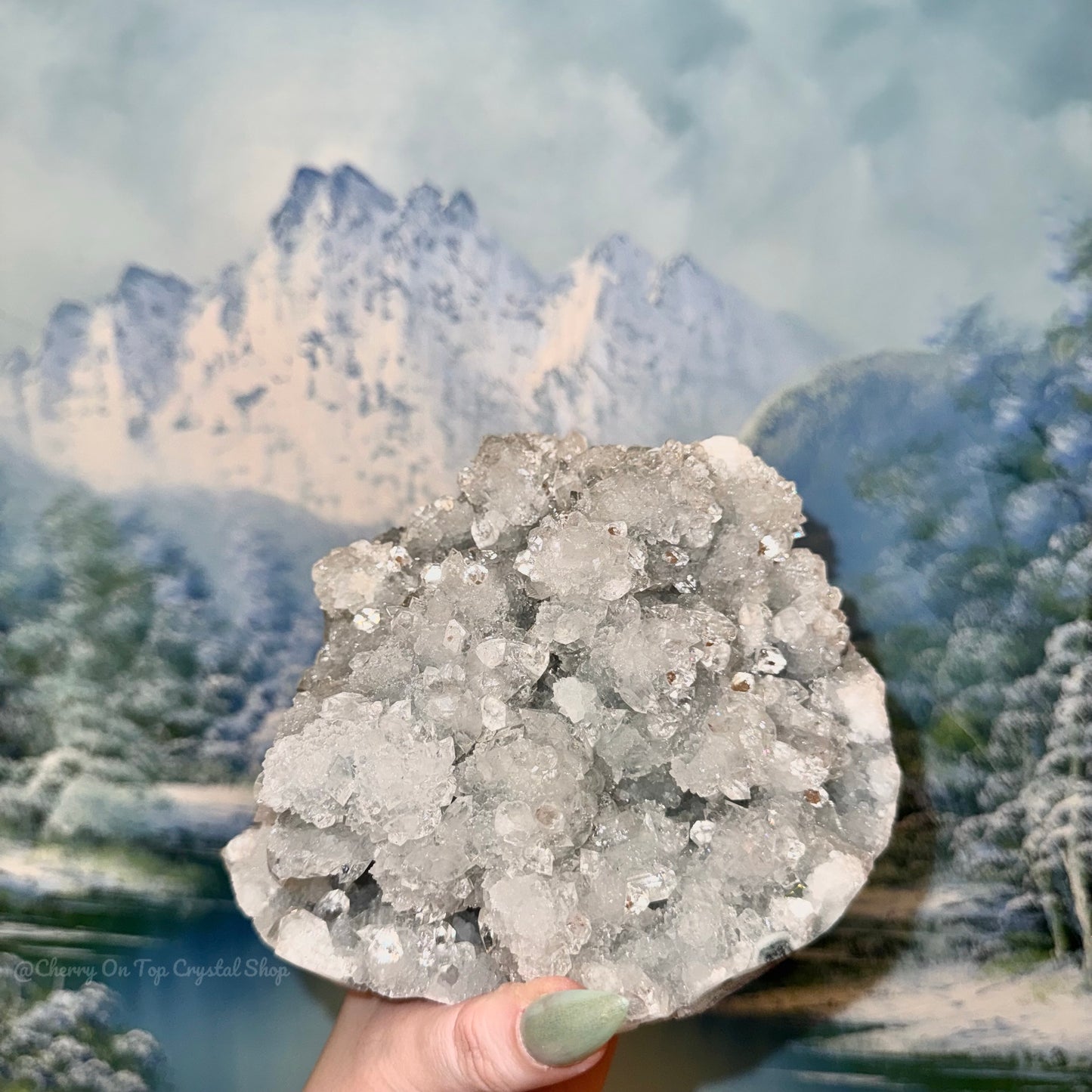 Diamond Apophyllite Sugar Snowball ✨Collection Piece✨