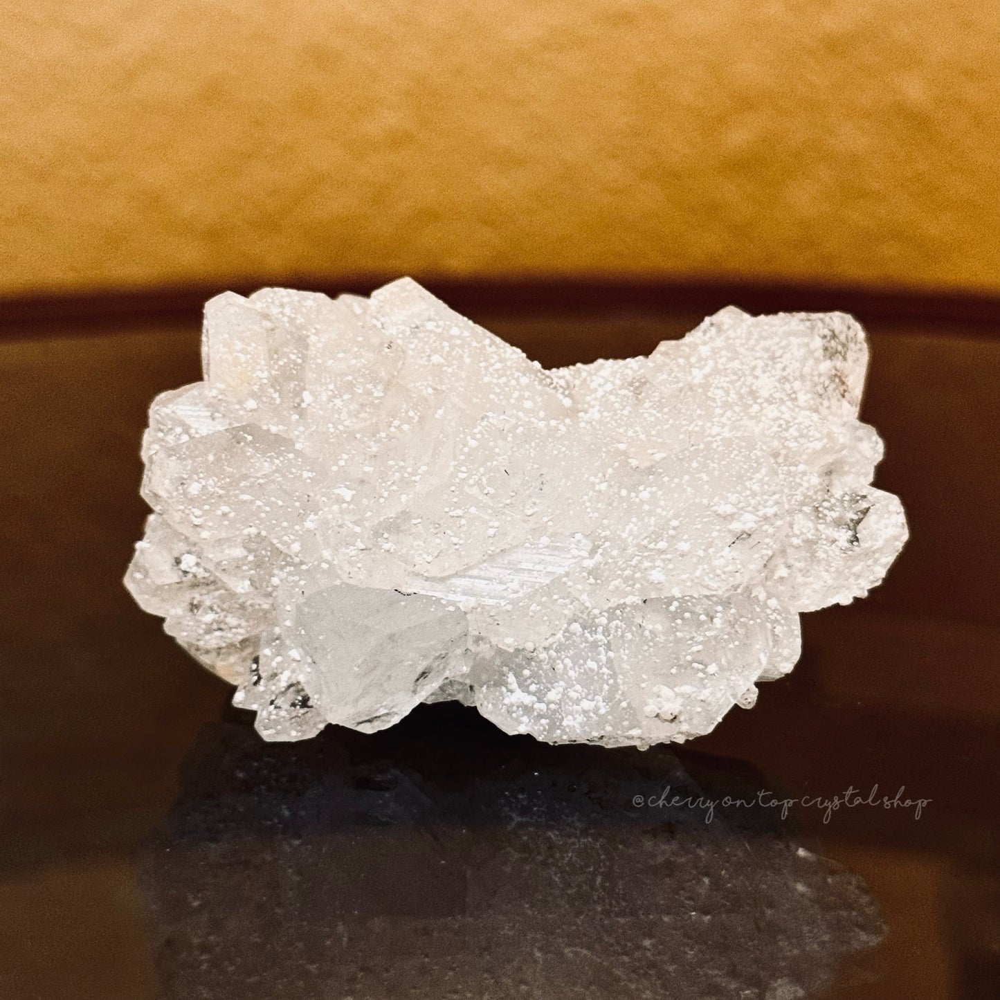 Speckled Snow Covered Apophyllite Mini Cluster
