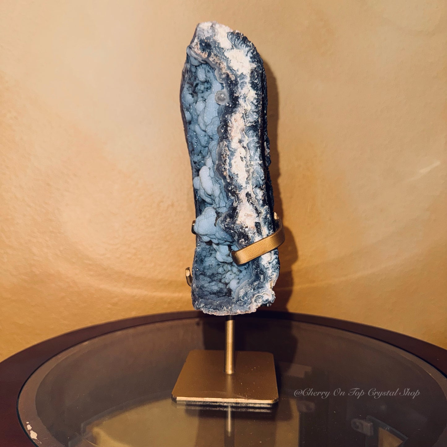 Blue Sugar Bubble Chalcedony Moon ✨Collection Piece✨