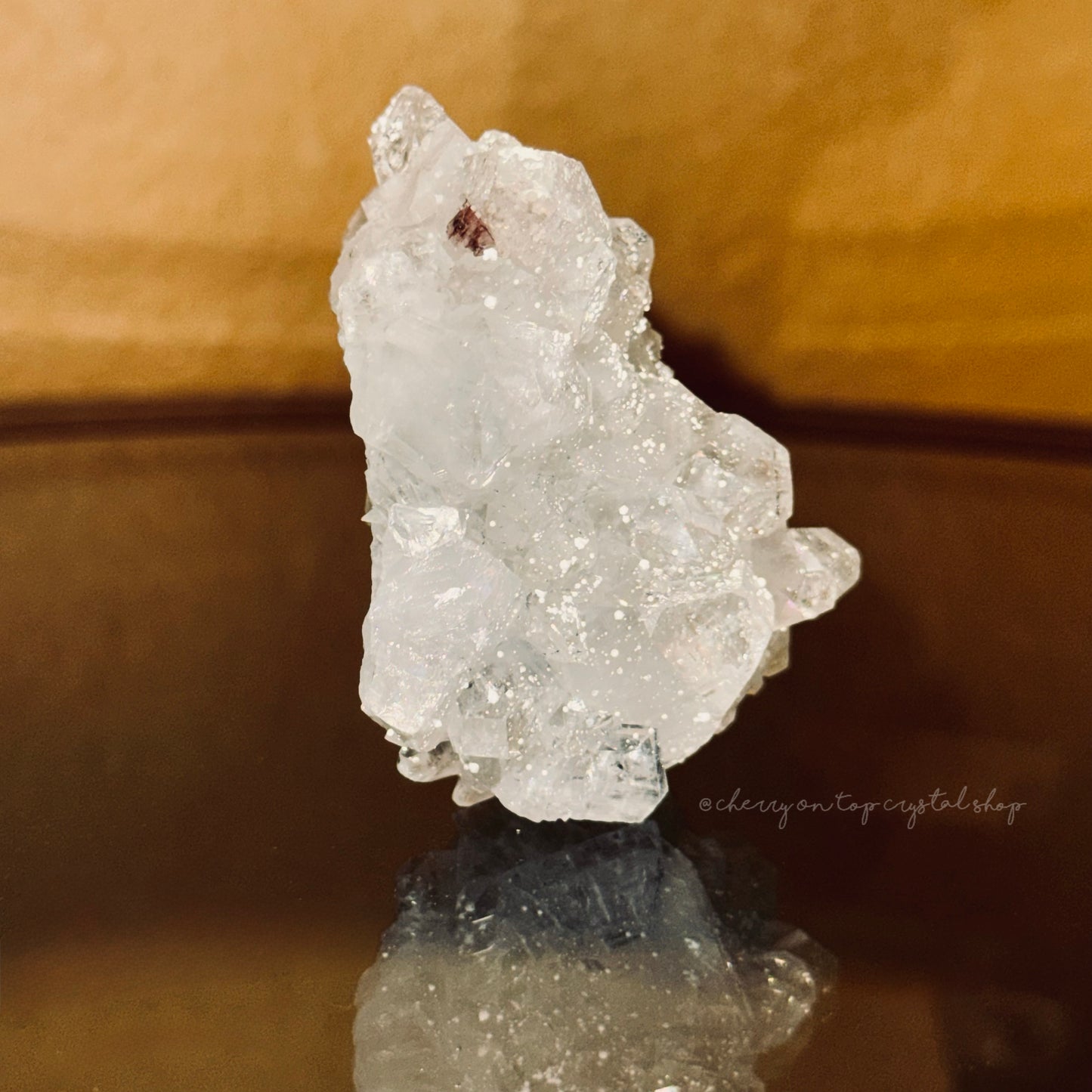 Speckled Snow Covered Apophyllite Mini Cluster