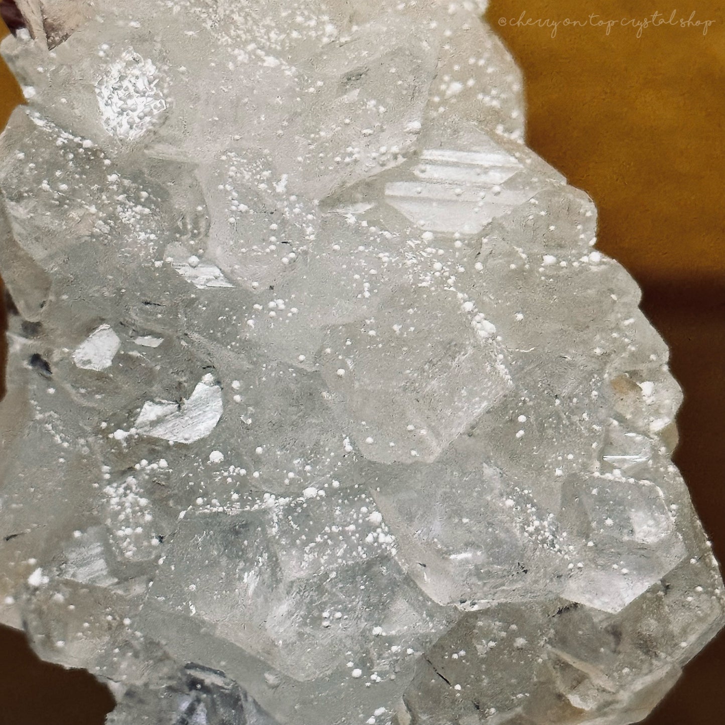 Speckled Snow Covered Apophyllite Mini Cluster
