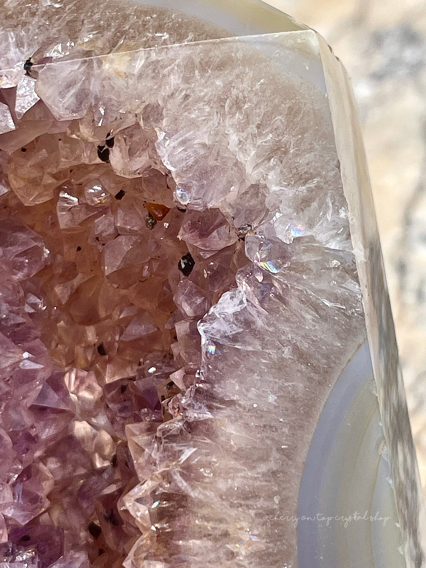 Crystal Vision Agate x Amethyst Tower