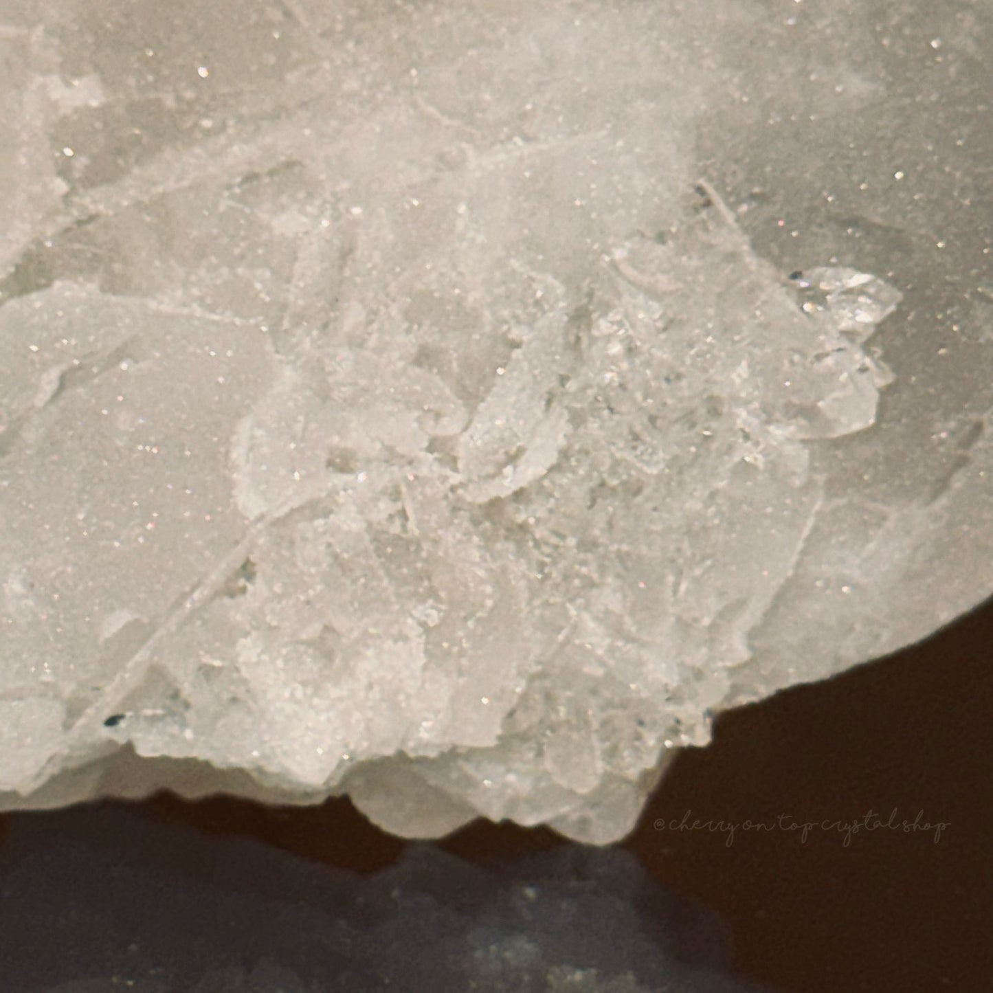 White Sugar Apophyllite Mini Cluster
