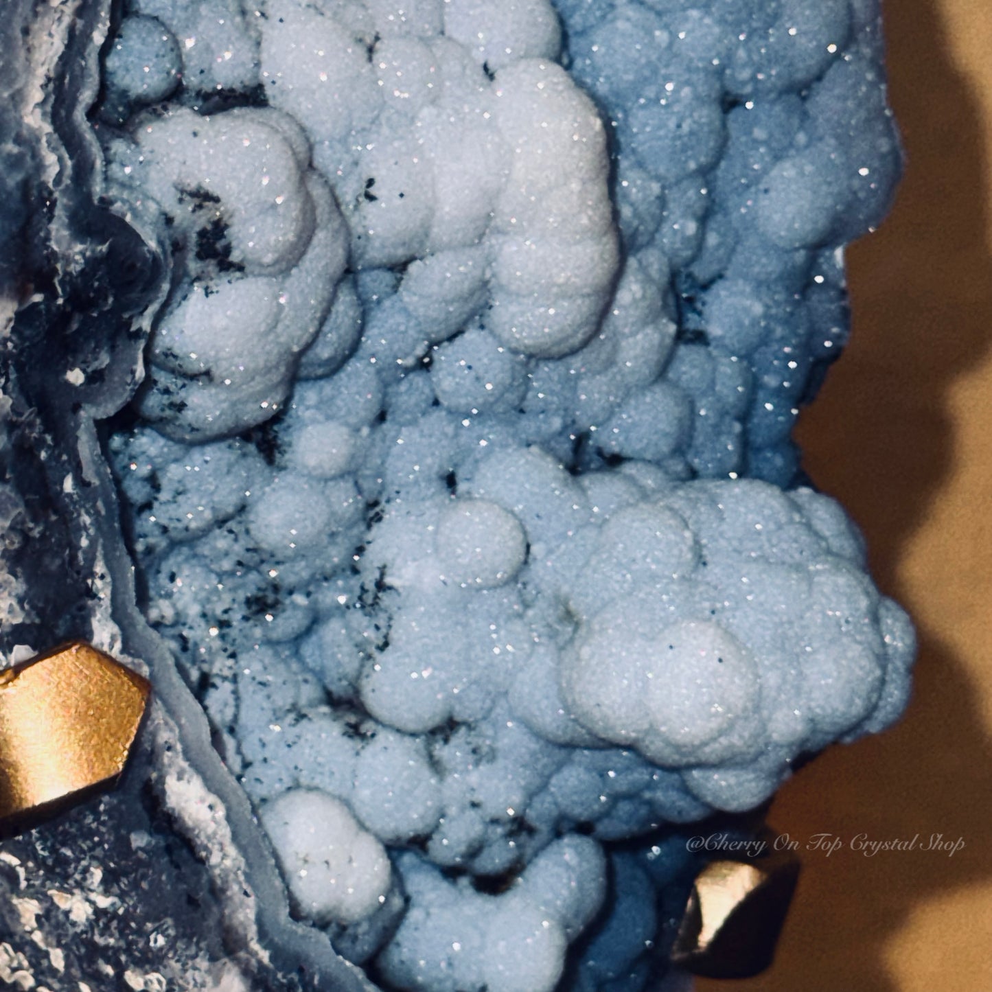 Blue Sugar Bubble Chalcedony Moon ✨Collection Piece✨