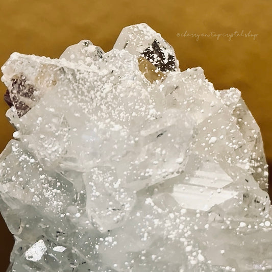 Speckled Snow Covered Apophyllite Mini Cluster