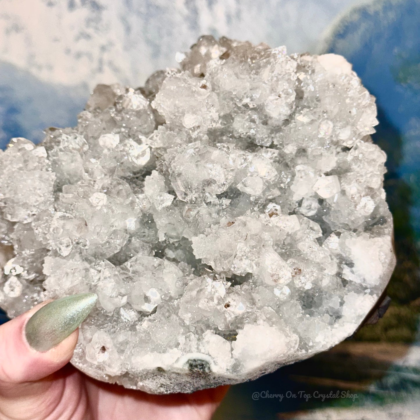 Diamond Apophyllite Sugar Snowball ✨Collection Piece✨