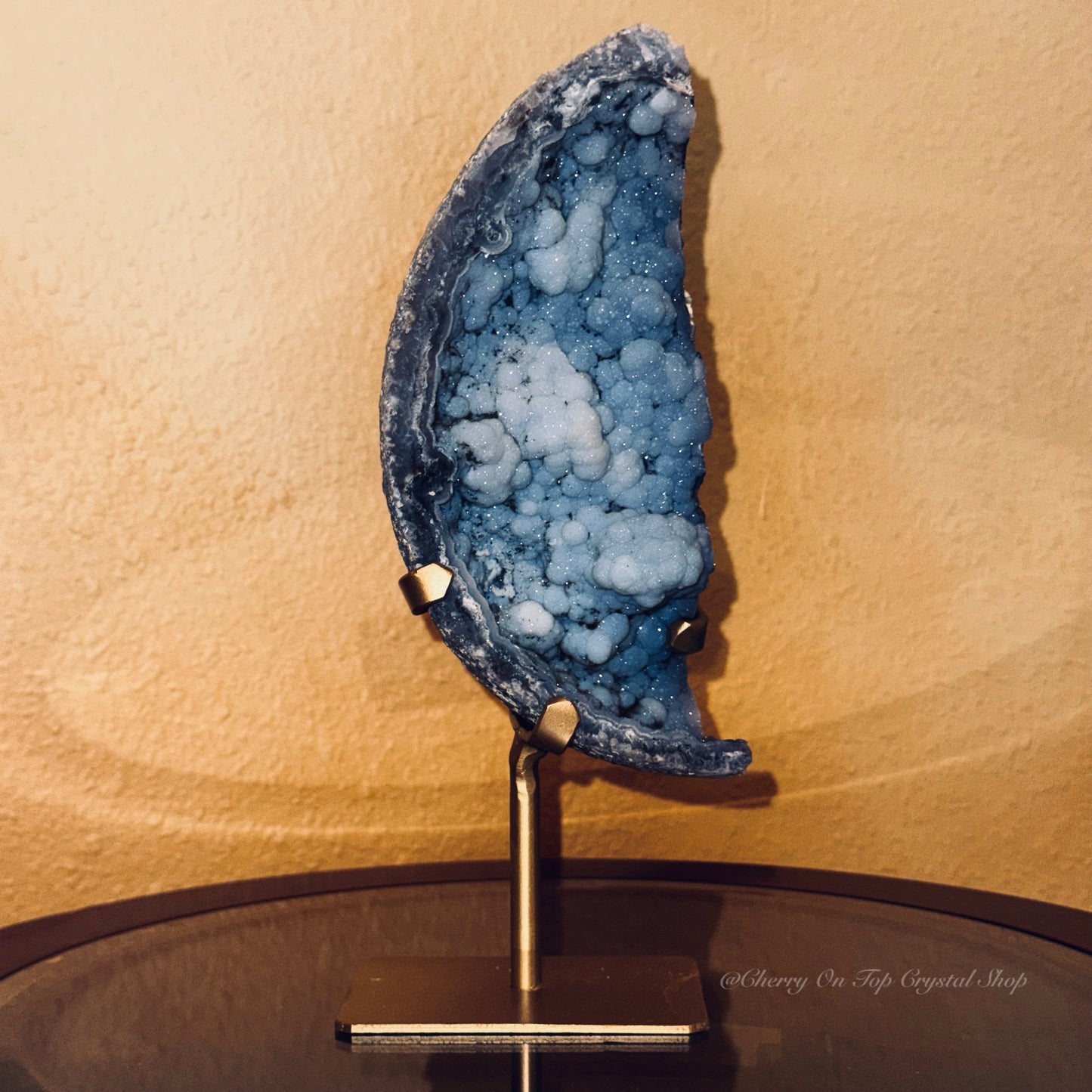 Blue Sugar Bubble Chalcedony Moon ✨Collection Piece✨