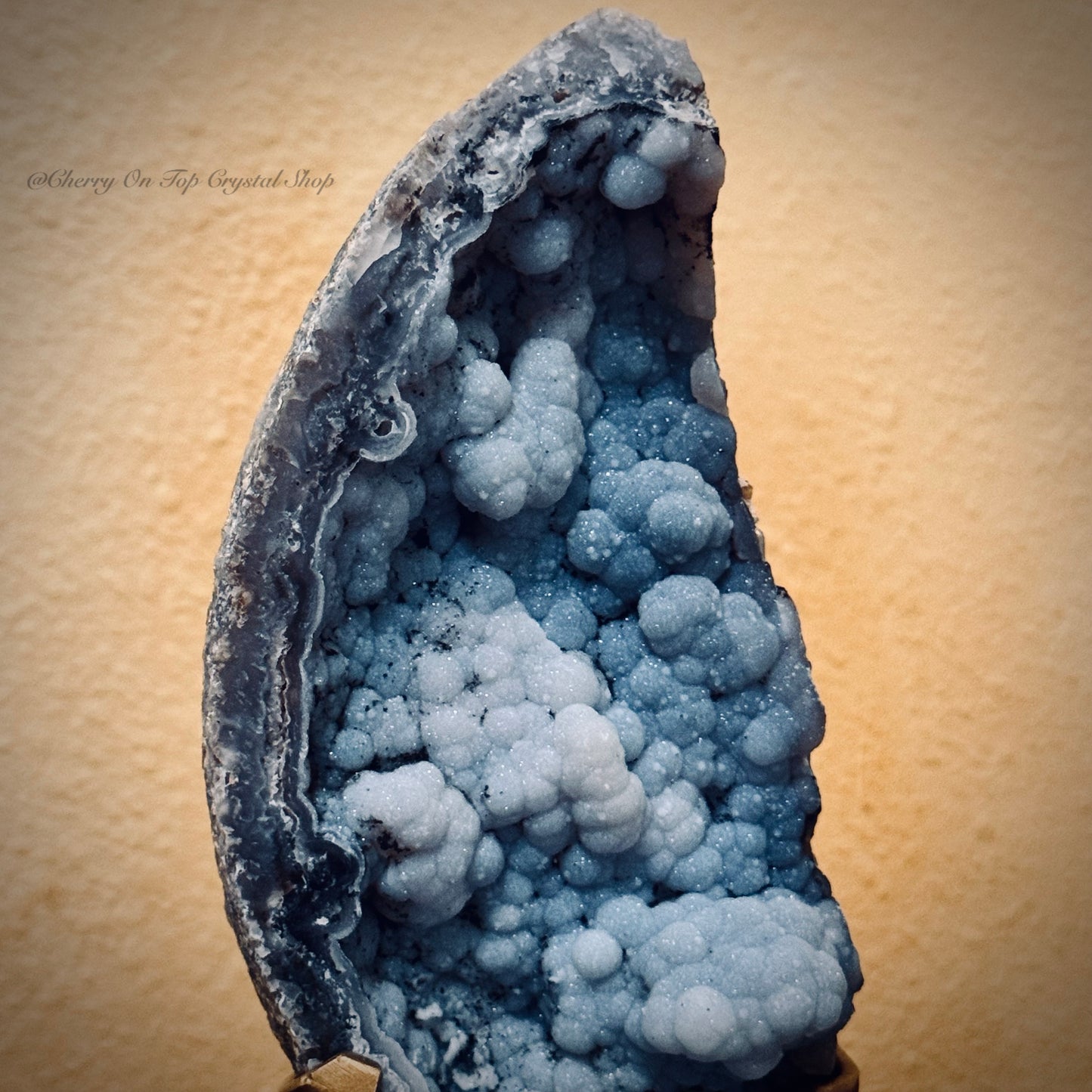 Blue Sugar Bubble Chalcedony Moon ✨Collection Piece✨