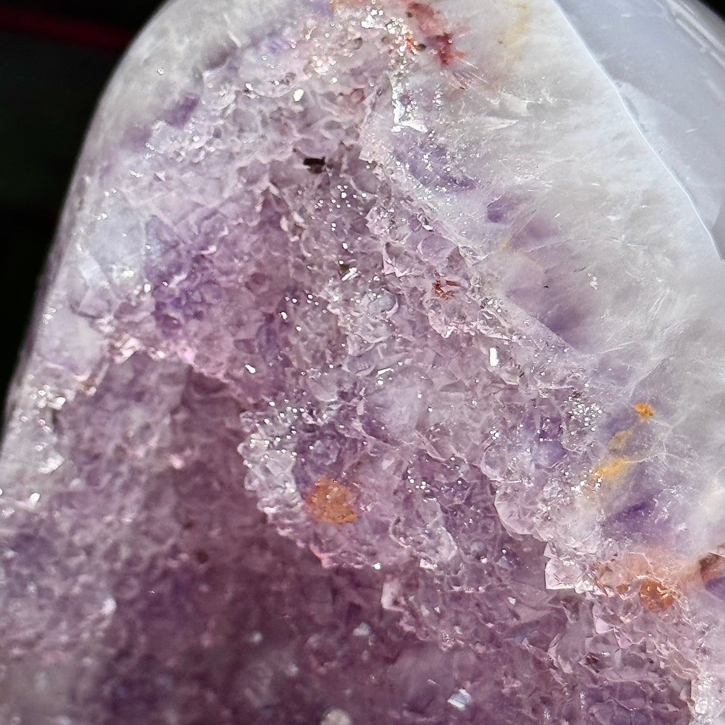 Amethyst Agate Open Shark Mouth Geode