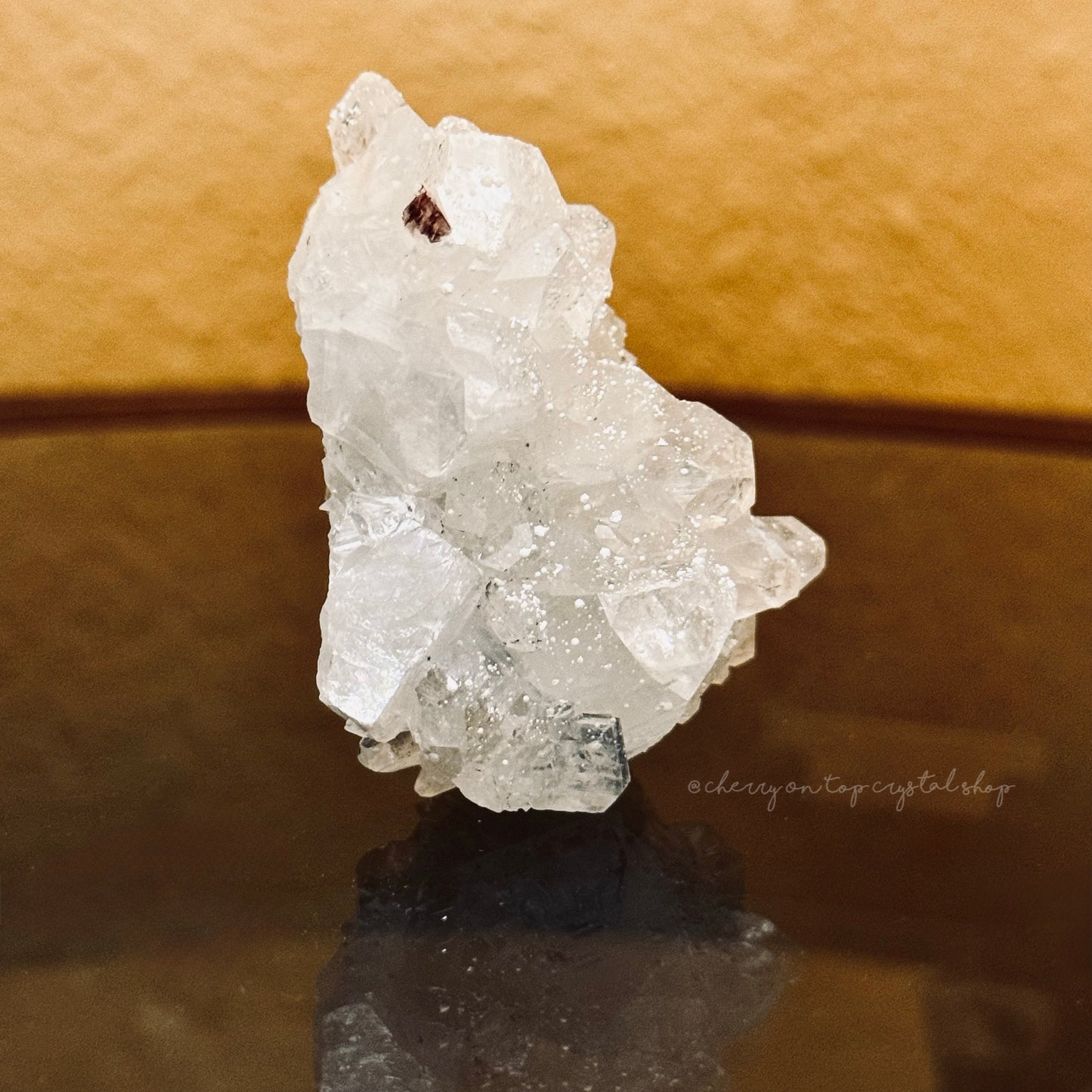 Speckled Snow Covered Apophyllite Mini Cluster