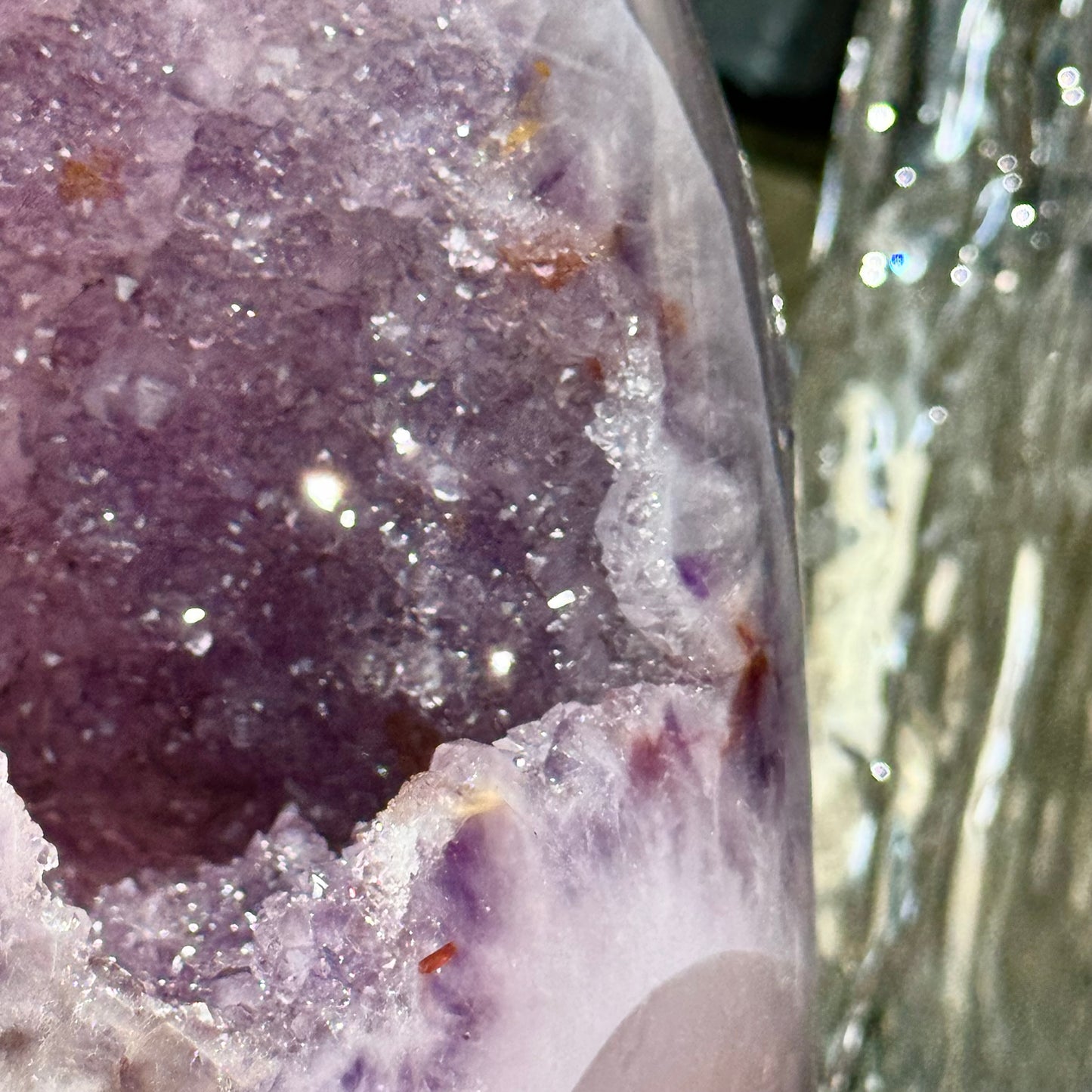 Amethyst Agate Open Shark Mouth Geode
