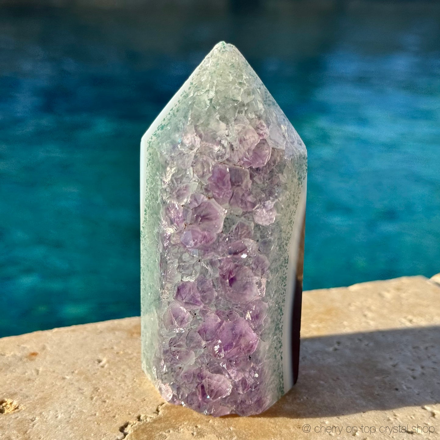 Icy 4x layer Amethyst Agate